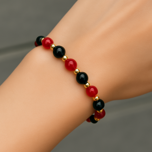 black and mehroon combination- Women Bracelet