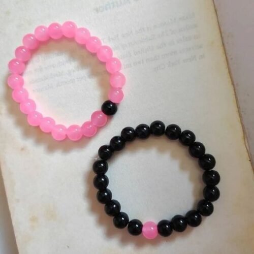 Pink and Black Bracelet - Women Bracelet