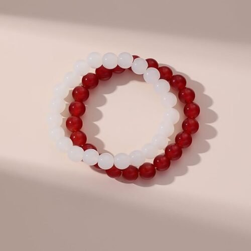 Red and White Bracelet - Women Bracelet