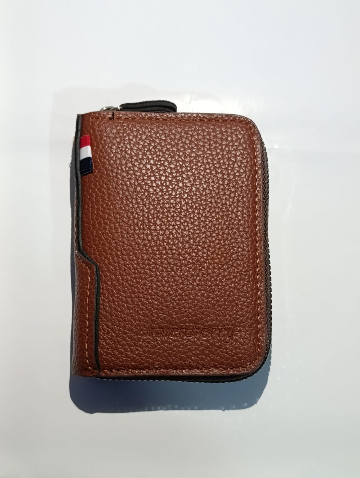 Zipper Wallet – 9 Card Slots & 2 Cash Pockets | Light & Dark Brown - Image 4