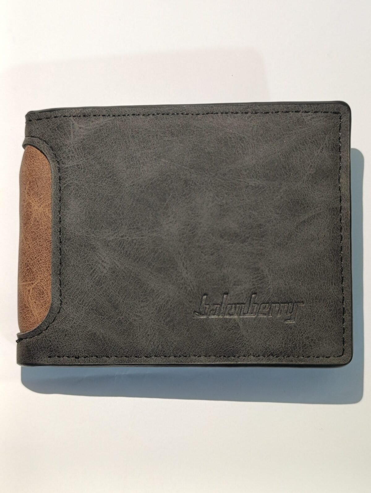 Classic Wallet – 7 Card Slots | Grey & Brown - Image 5