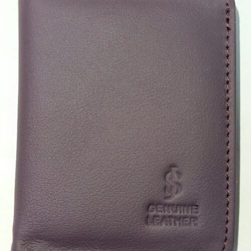 Slim Dark Purple Magnetic Wallet