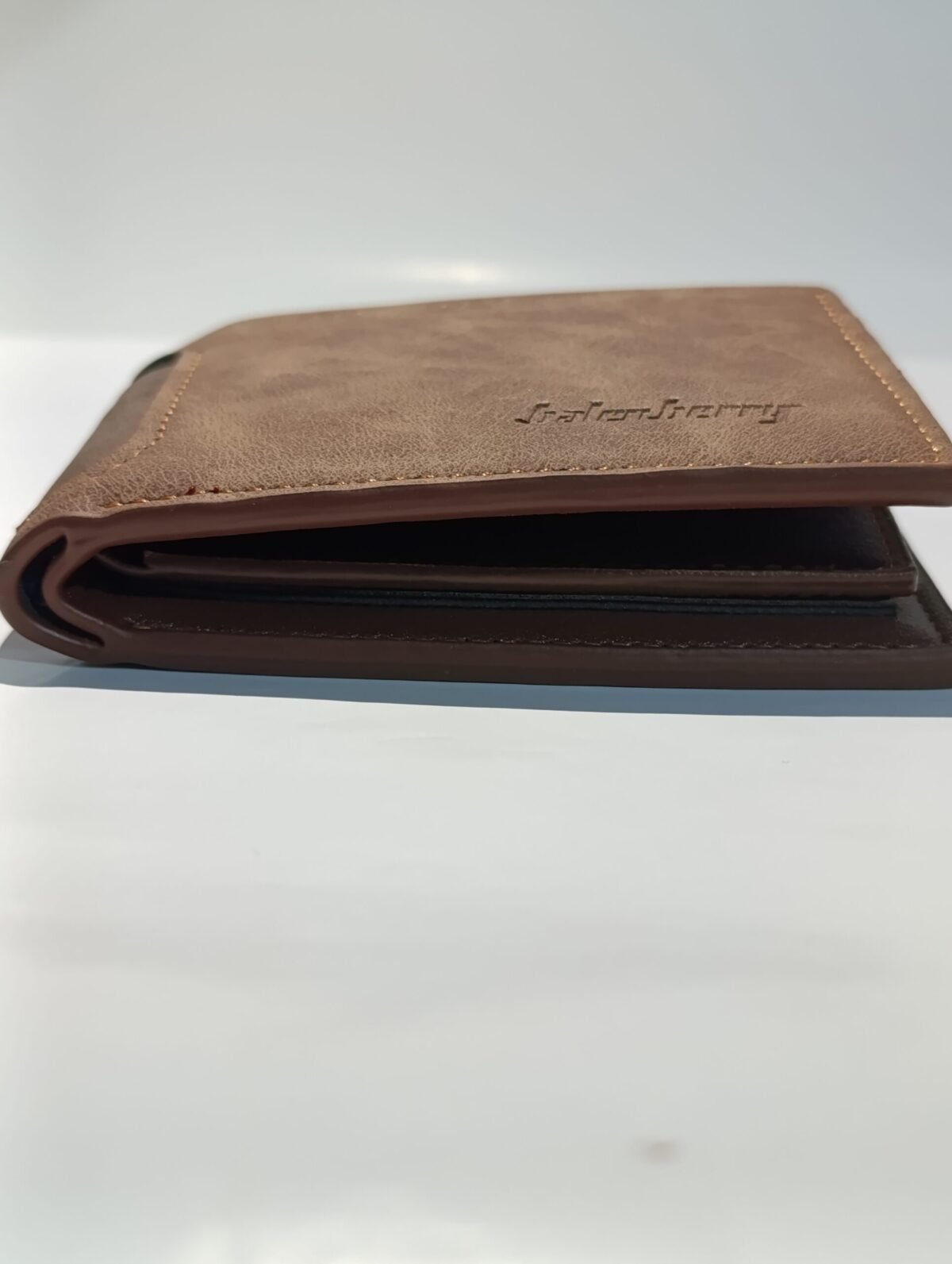 Classic Wallet – 7 Card Slots | Grey & Brown - Image 2