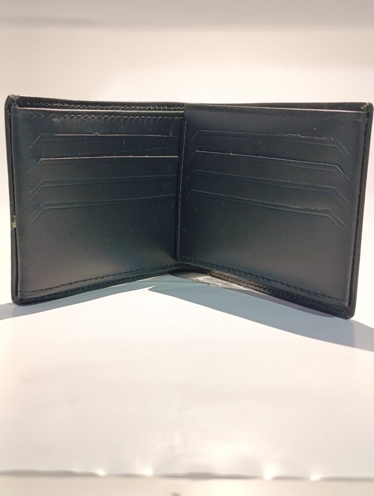 Double Layer Wallet – 16 Card Slots | Brown, Black & Mustard - Image 3