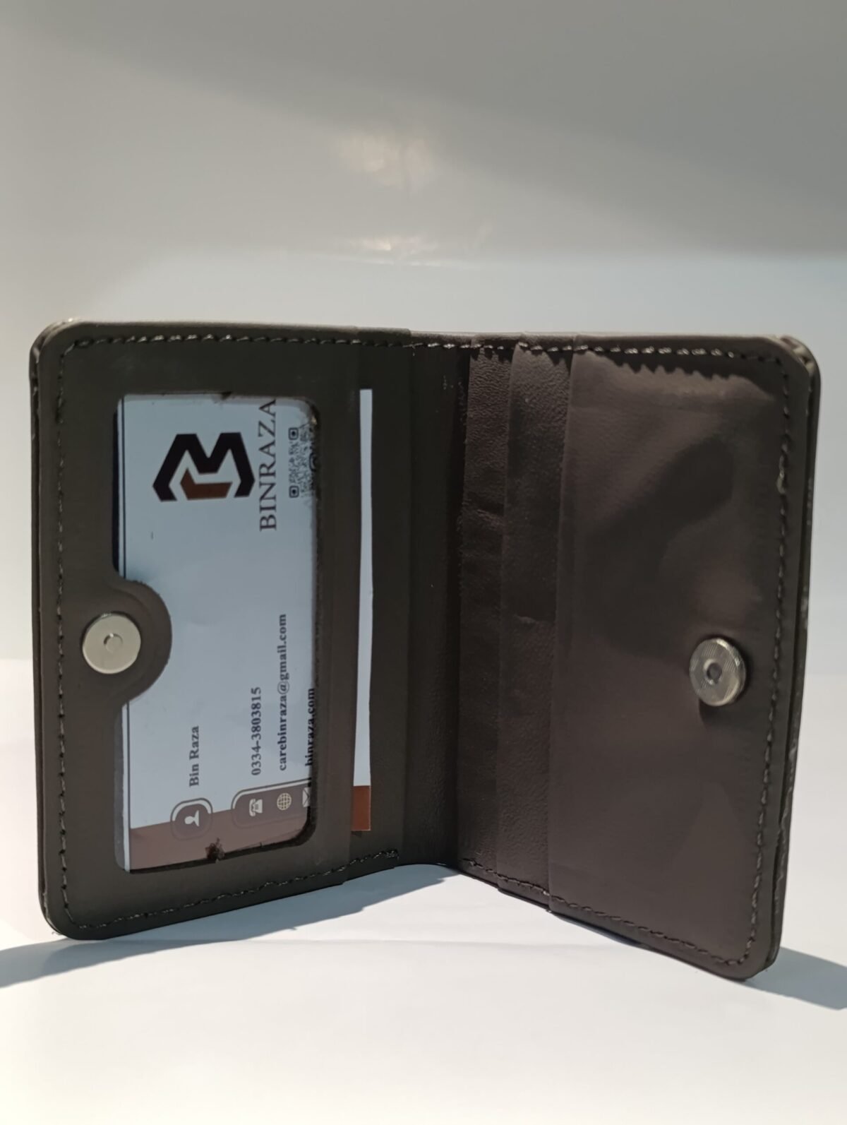 Slim English Grey Wallet - Image 3