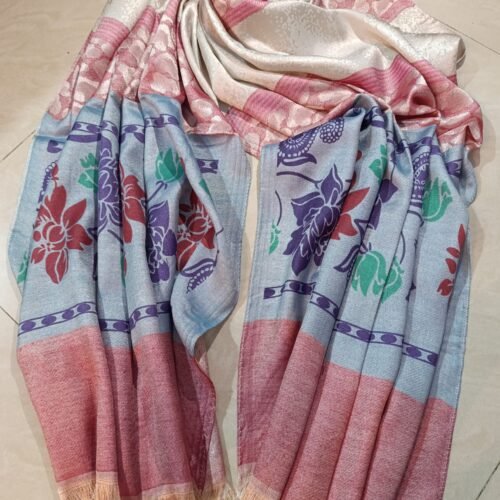 05 pink silver with flower